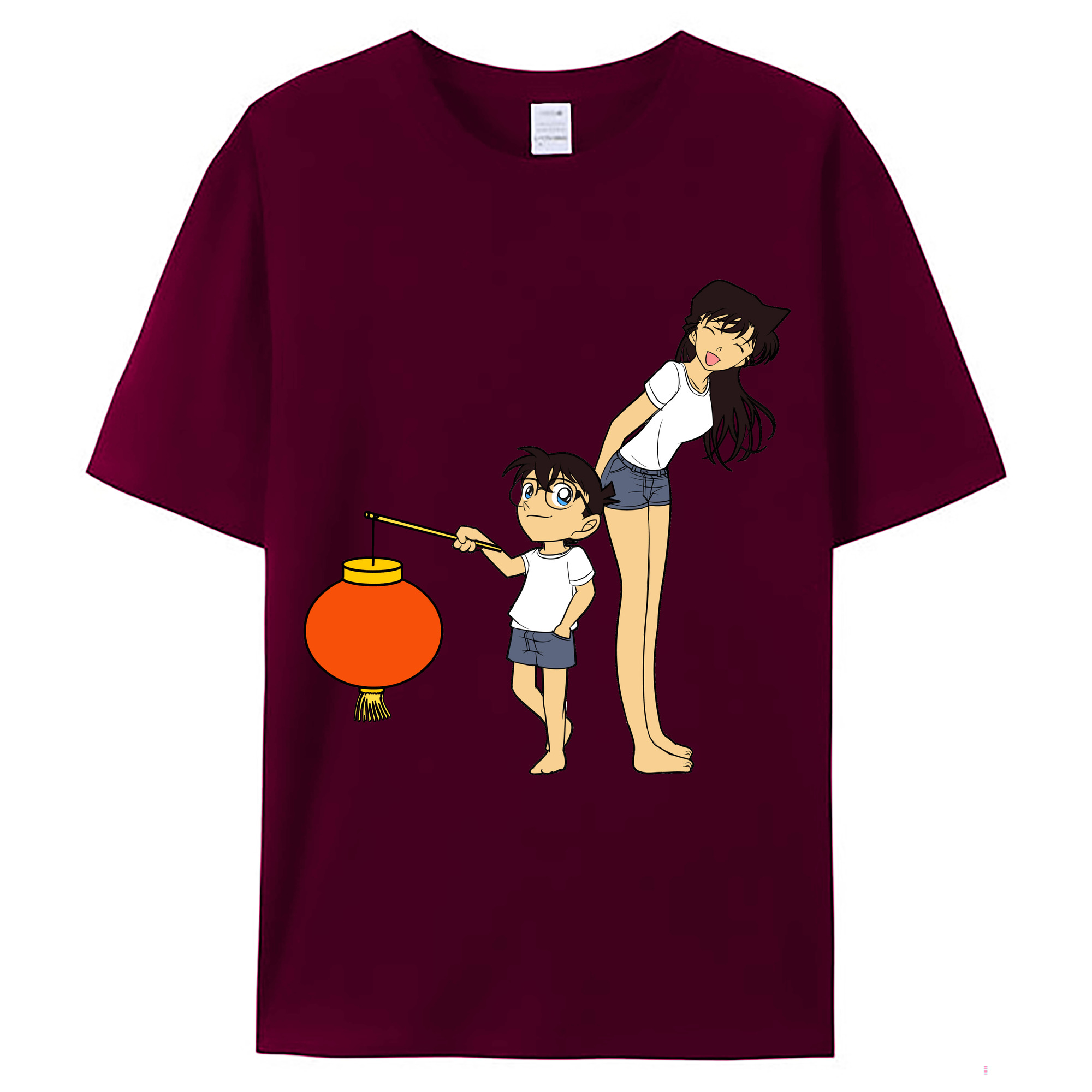 （画像用） 名探偵コナン 毛利 蘭 もうり らん、モーリ ラン Detective Conan Rachel Moore レディースカジュアルプリントTシャツ（綿100％）
